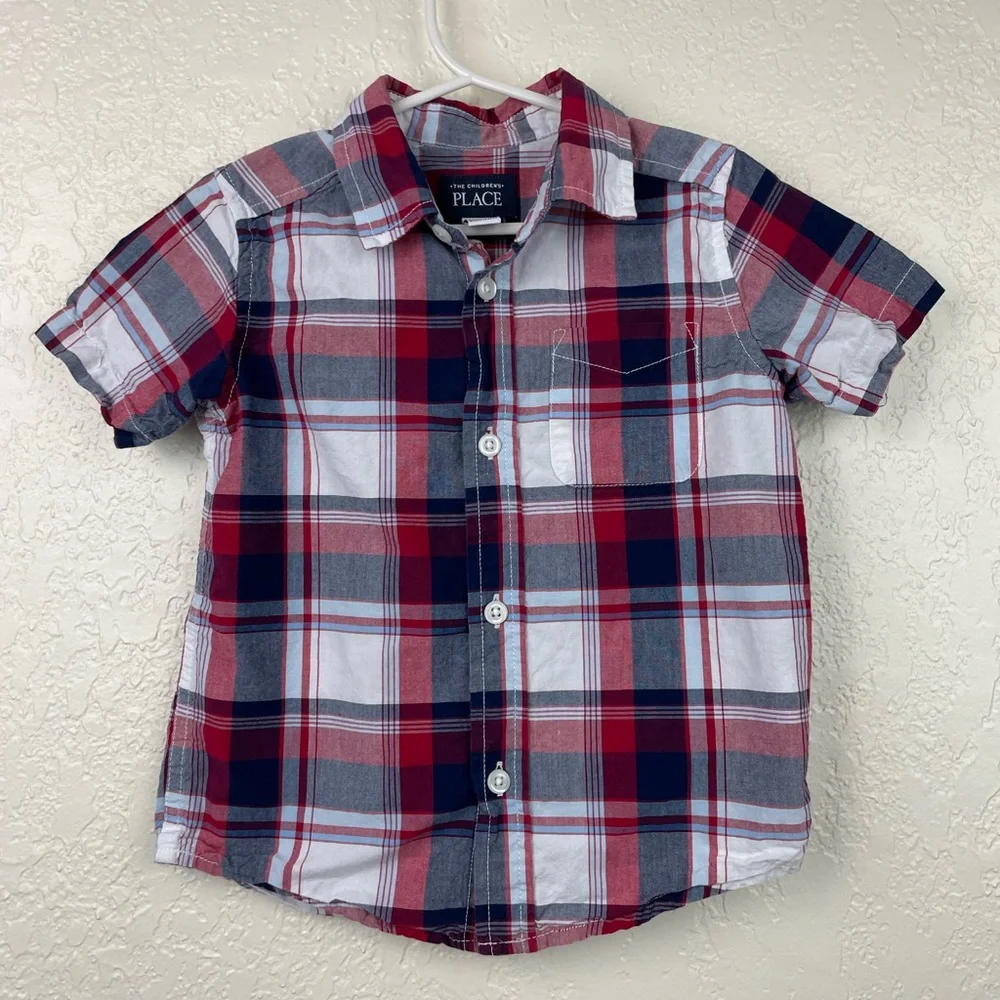 The Children’s Place Plaid poplin shirt